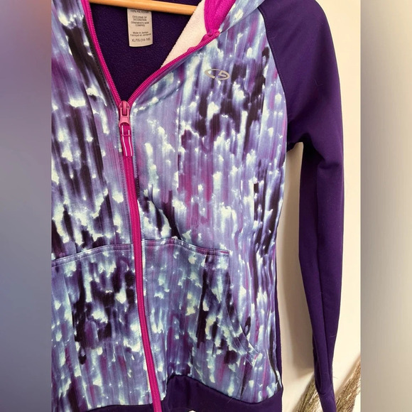 Champion girl hooded vest purple and pink size XL KIDS - Picture 4 of 6